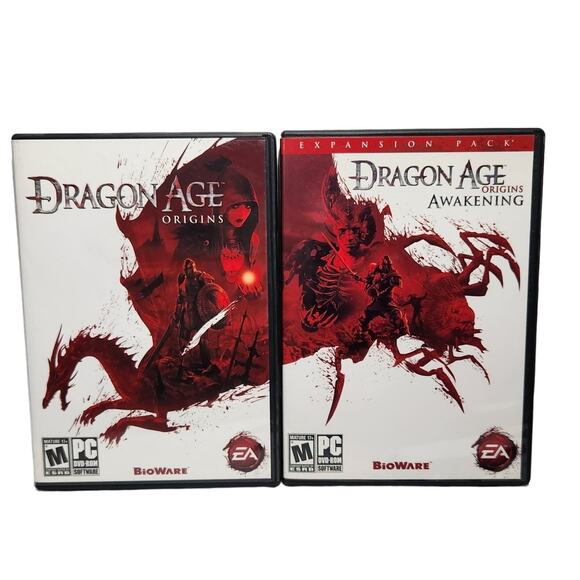 Dragon Age Origins & Awakening Expansion Pack PC DVD ROM BioWare EA, 2009,2010 - Picture 1 of 4